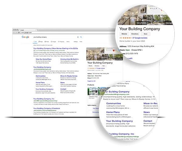 home builder local marketing seo