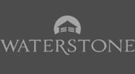 waterstone black background logo