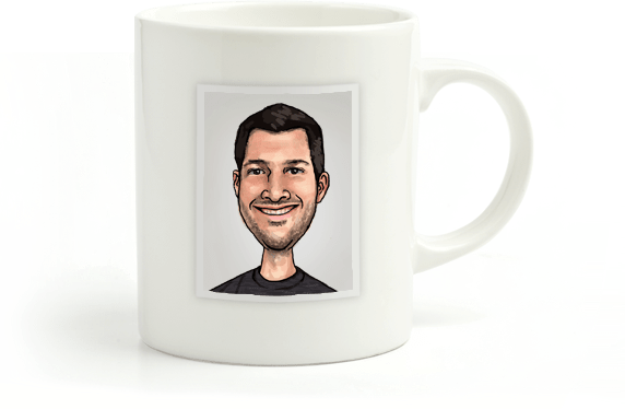 John Boerckel caricature mug