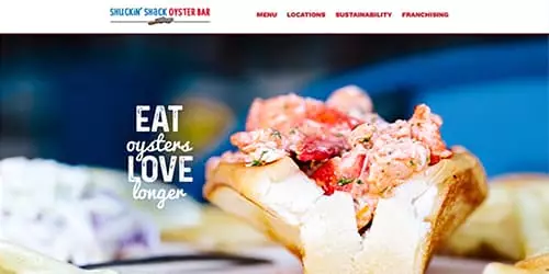 shuckin shack home page