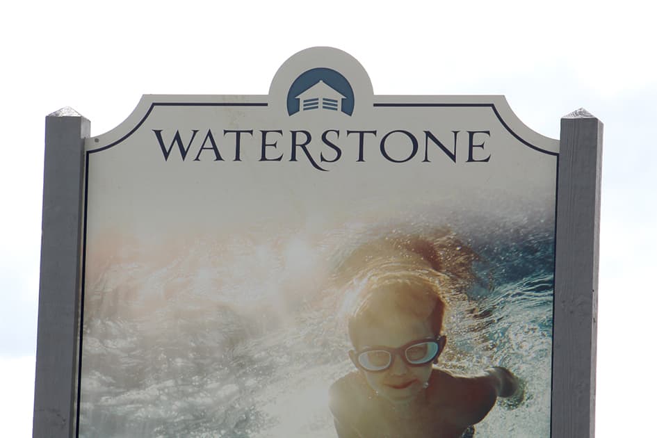waterstone building sign
