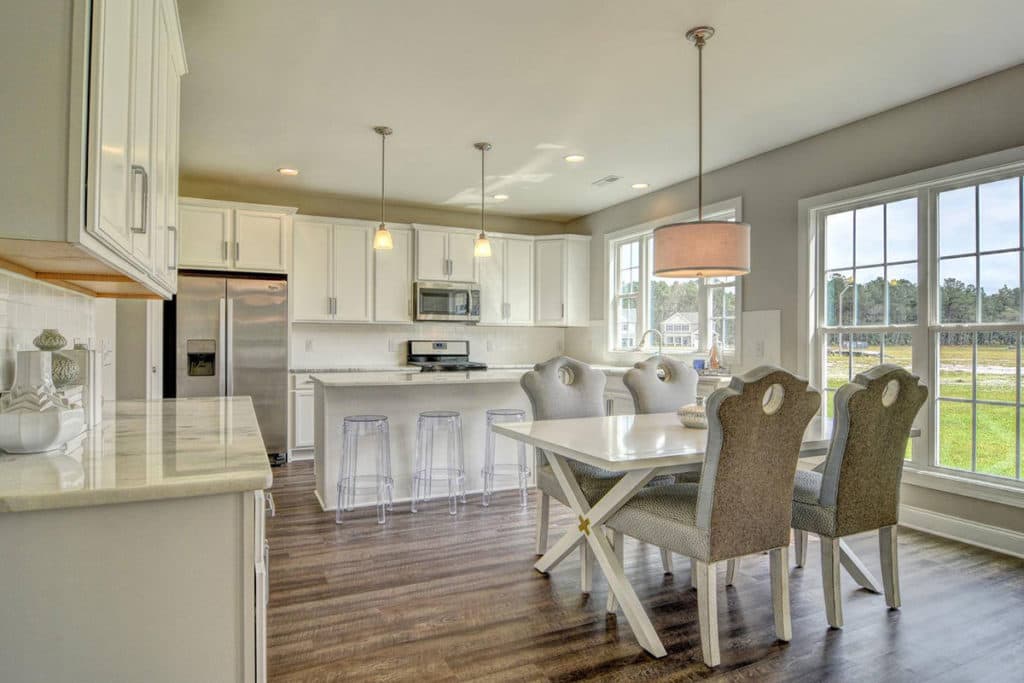 kitchen room staged photo