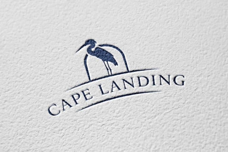 cape landing stamped logo