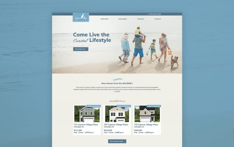 cypress village home page