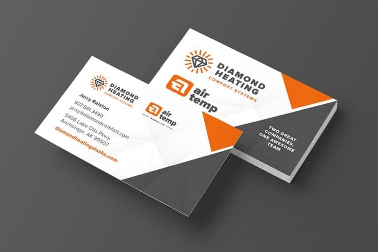 hvac company business card