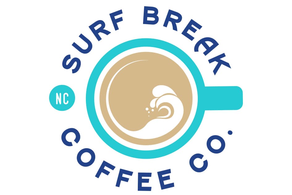 surf break coffee square logo