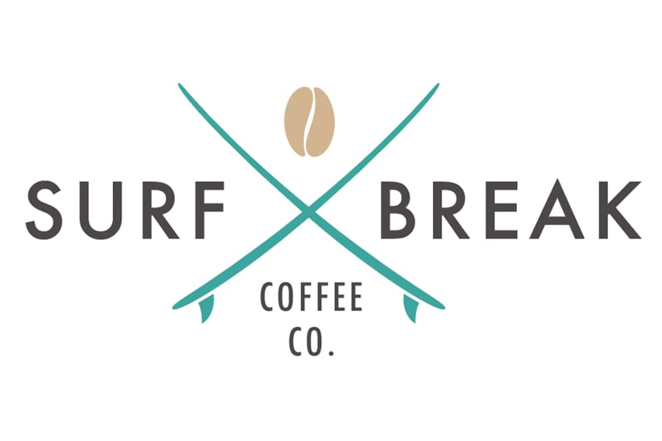surf break coffee alternative logo