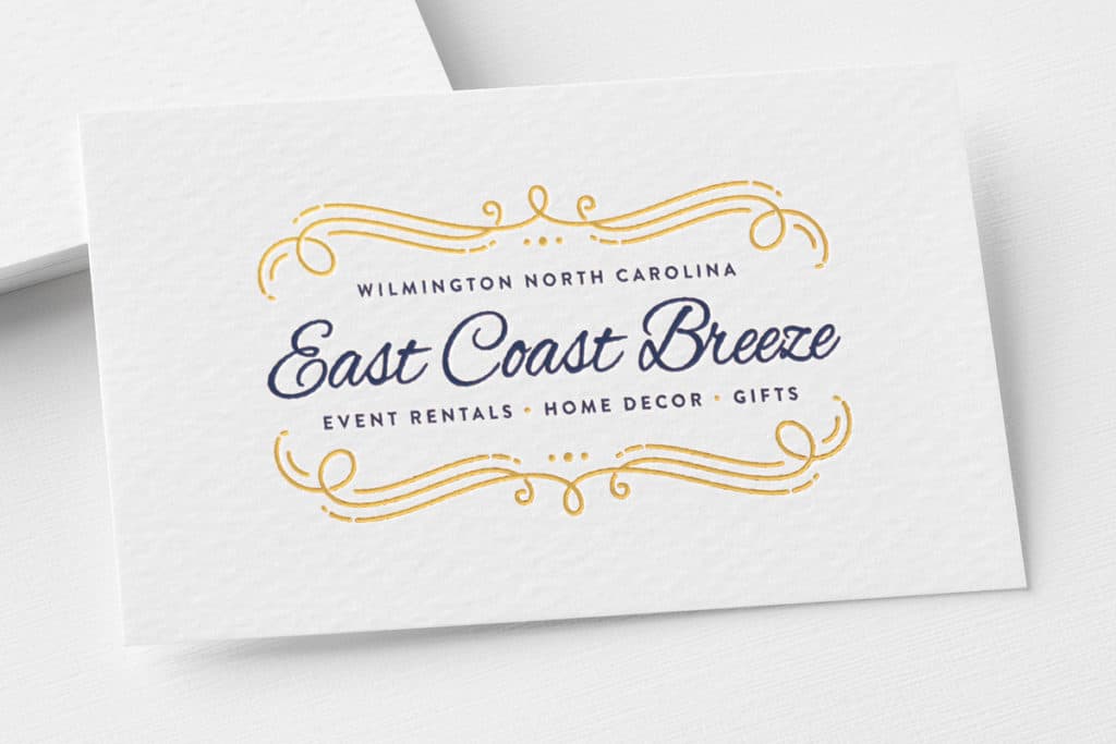 East Coast Breeze business card