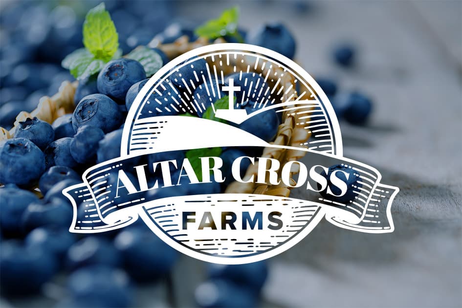 altar cross farms white logo