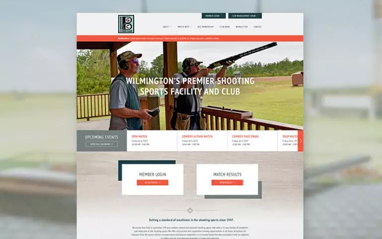 Buccaneer Gun Club home page example