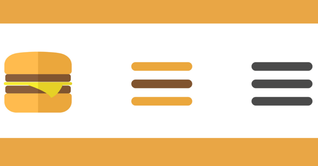 hamburger menu icon graphic