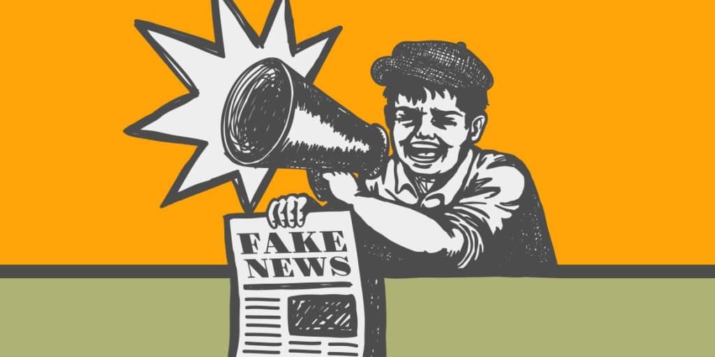 fake news graphic