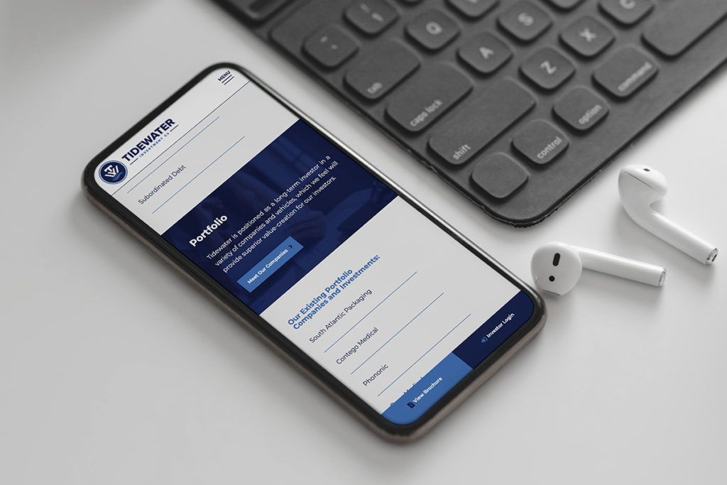 tidewater investments mobile website