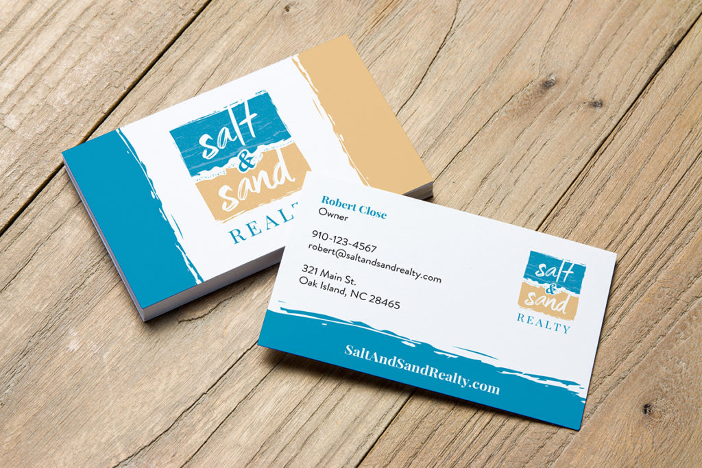 salt and sand realty business cards