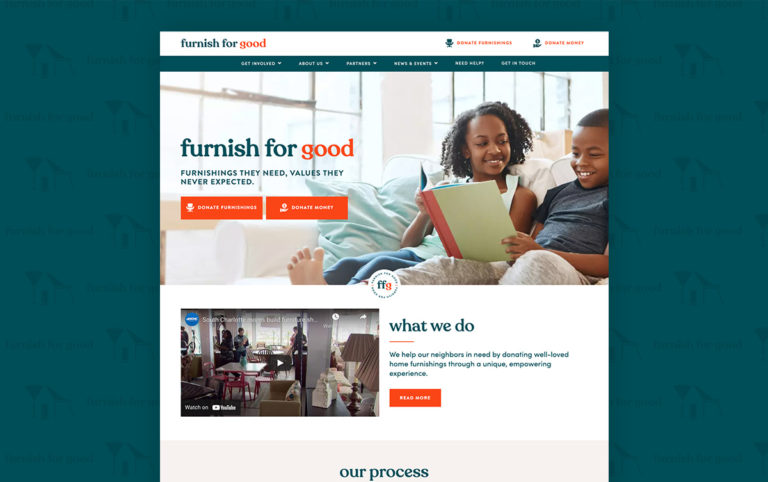 Furnish for Good home page