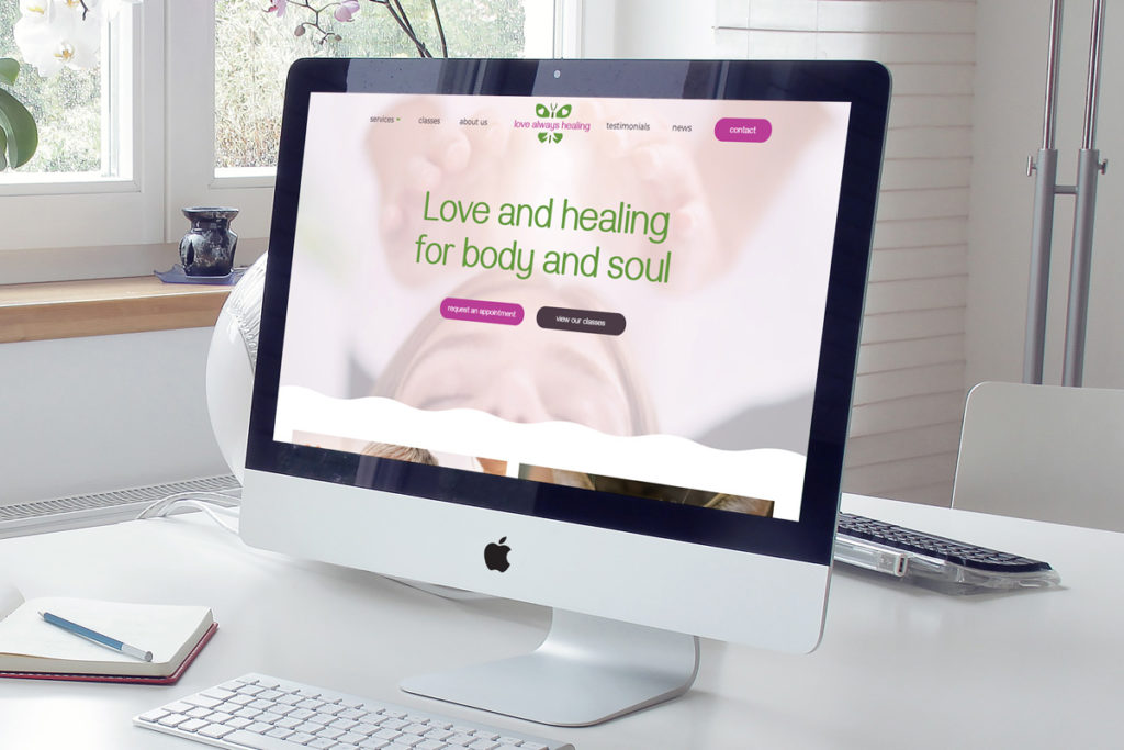 Love Always Healing desktop website