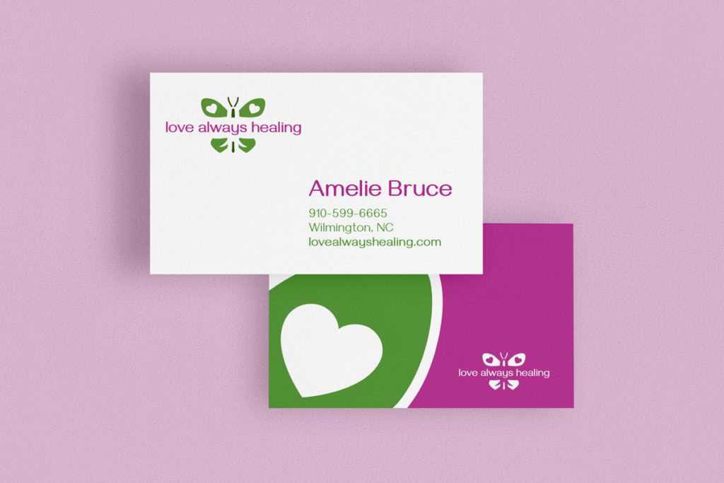 Love Always Healing business cards