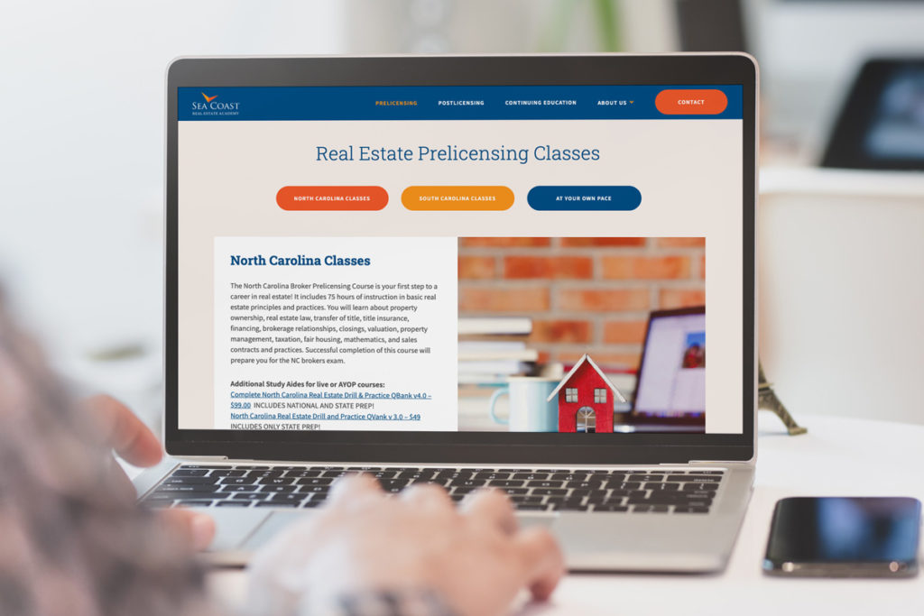 Real Estate Academy website