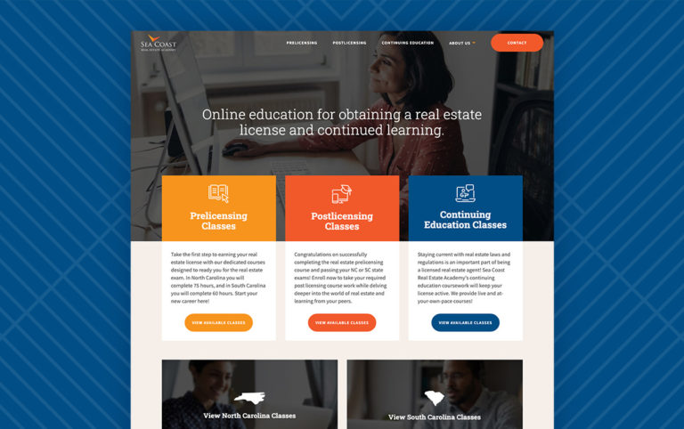 Real Estate Academy home page