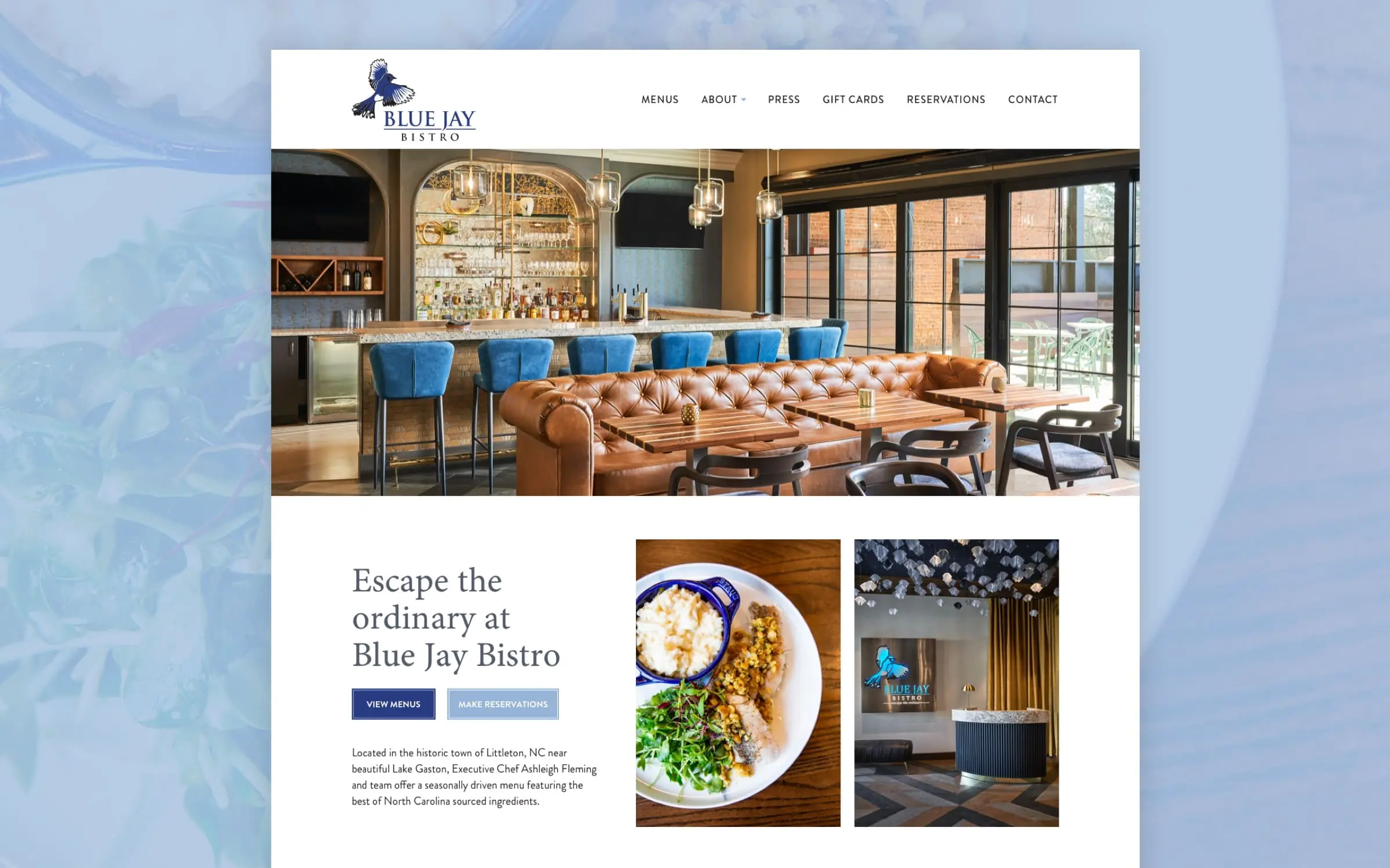 Blue Jay Bistro Wilmington Design Co.