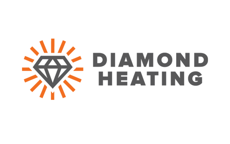 Diamond Heating logo and branding by Wilmington Design Company