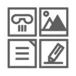 Logo concept development icon